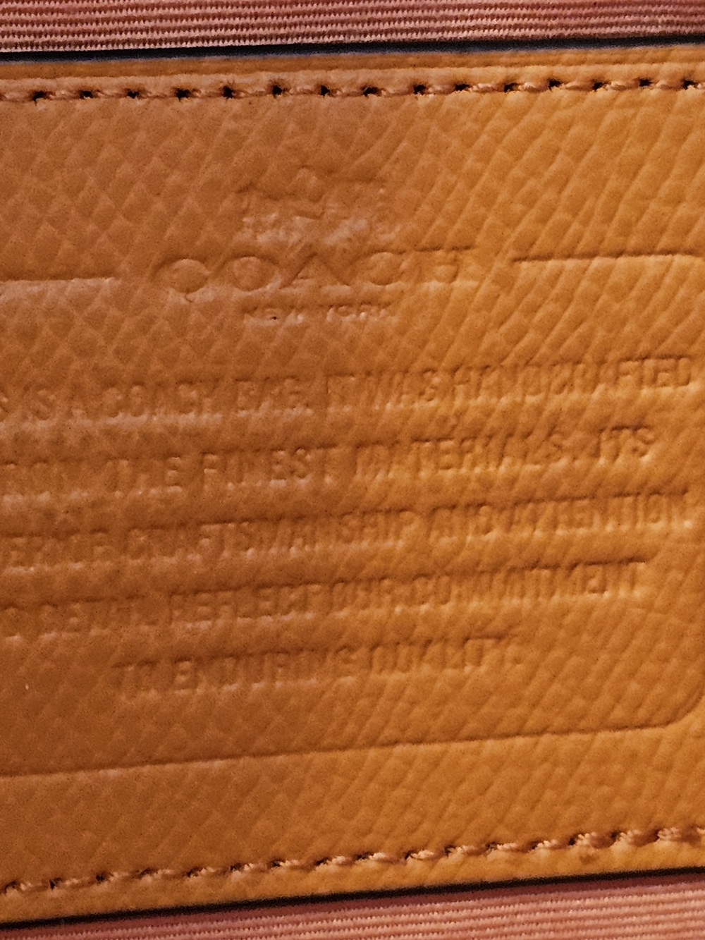 Coach Pebbled Leather Satchel Tote in Tangerine. Crossbody Strap. - Picture 12 of 16